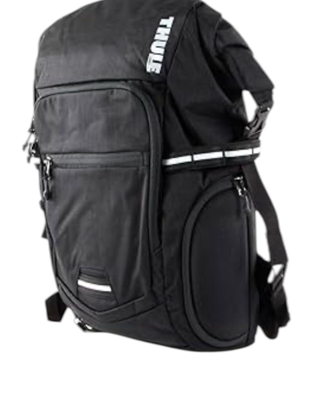Thule Black Commuter Backpack with Reflective Stripes